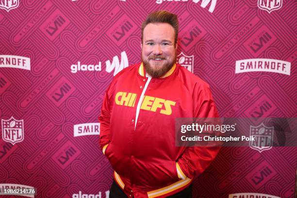 Zeke Smith at Super Bowl LVIII: "A Night of Pride" with GLAAD and NFL, Presented by Smirnoff held at Caesar's Palace on February 7, 2024 in Las...