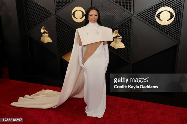 Kat Graham attends the 66th GRAMMY Awards at Crypto.com Arena on February 04, 2024 in Los Angeles, California.