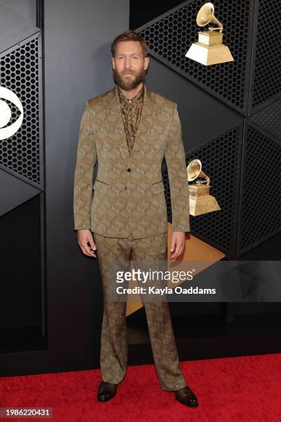 Calvin Harris attends the 66th GRAMMY Awards at Crypto.com Arena on February 04, 2024 in Los Angeles, California.