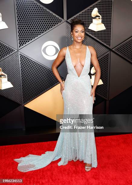 Coco Jones attends the 66th GRAMMY Awards at Crypto.com Arena on February 04, 2024 in Los Angeles, California.