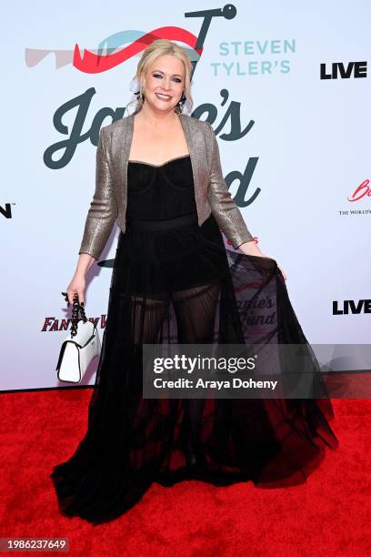 Melissa Joan Hart attends the Jam for Janie GRAMMY Awards Viewing Party presented by Live Nation at Hollywood Palladium on February 04, 2024 in Los...