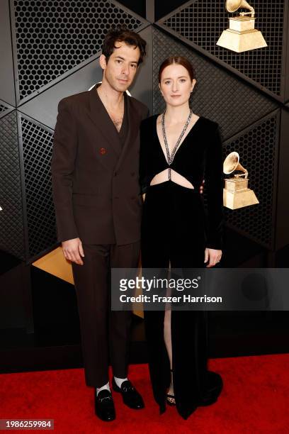 Mark Ronson and Grace Gummer attend the 66th GRAMMY Awards at Crypto.com Arena on February 04, 2024 in Los Angeles, California.