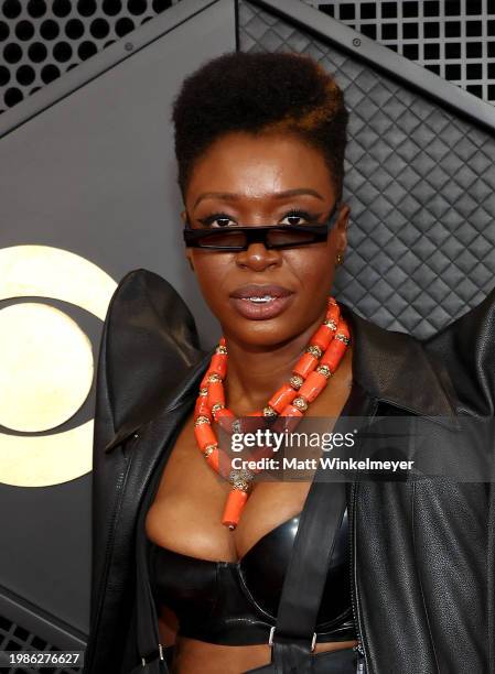 Folake Olowofoyeku attends the 66th GRAMMY Awards at Crypto.com Arena on February 04, 2024 in Los Angeles, California.