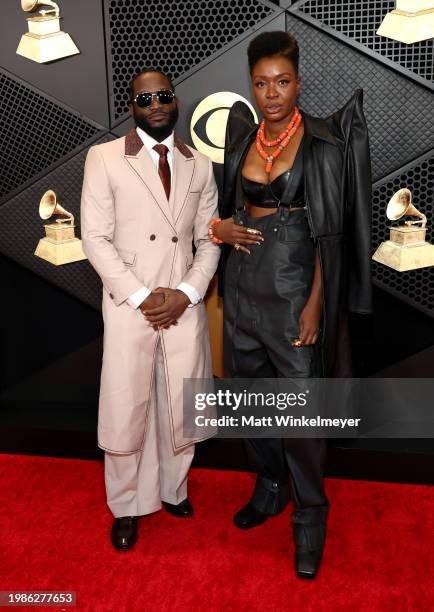 Obi an Folake Olowofoyeku attends the 66th GRAMMY Awards at Crypto.com Arena on February 04, 2024 in Los Angeles, California.