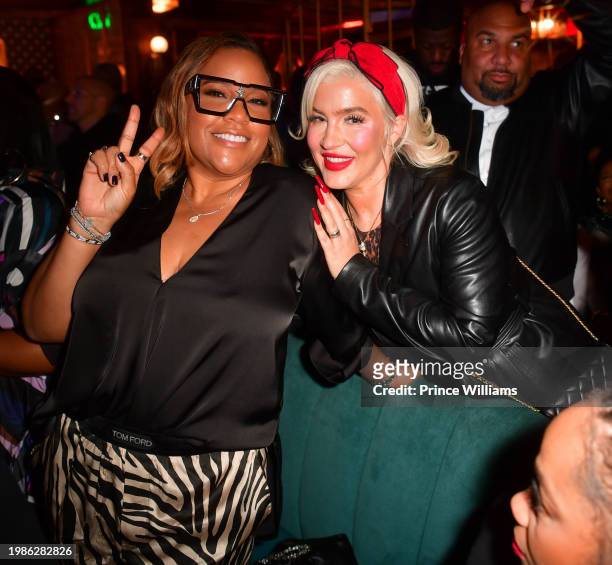 Robin Lyon Joelle James attend R&B Money Live The Legacy GRAMMY at The Sayers Club on February 3, 2024 in Los Angeles, California.