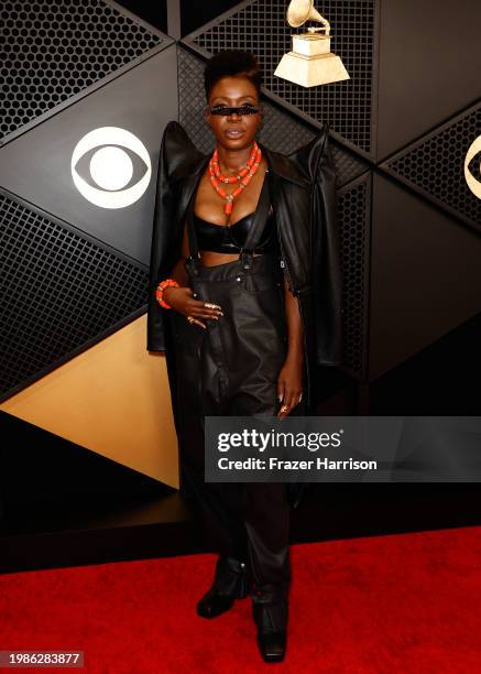 Folake Olowofoyeku attends the 66th GRAMMY Awards at Crypto.com Arena on February 04, 2024 in Los Angeles, California.