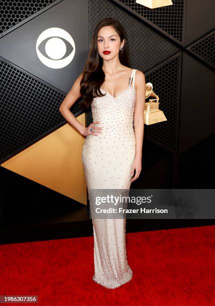 Olivia Rodrigo attends the 66th GRAMMY Awards at Crypto.com Arena on February 04, 2024 in Los Angeles, California.