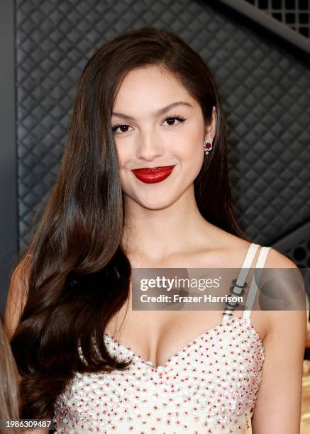 Olivia Rodrigo attends the 66th GRAMMY Awards at Crypto.com Arena on February 04, 2024 in Los Angeles, California.