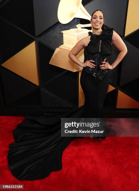 Jordin Sparks attends the 66th GRAMMY Awards at Crypto.com Arena on February 04, 2024 in Los Angeles, California.
