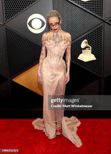 Doja Cat attends the 66th GRAMMY Awards at Crypto.com Arena on February 04, 2024 in Los Angeles, California.