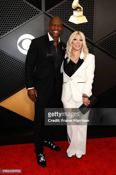 Terry Crews and Rebecca King-Crews attend the 66th GRAMMY Awards at Crypto.com Arena on February 04, 2024 in Los Angeles, California.