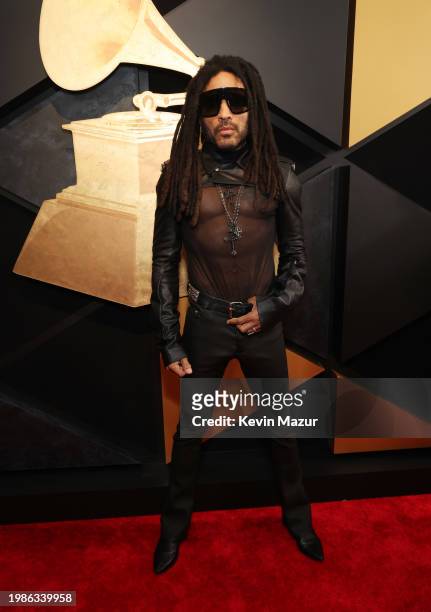 Lenny Kravitzattends the 66th GRAMMY Awards at Crypto.com Arena on February 04, 2024 in Los Angeles, California.