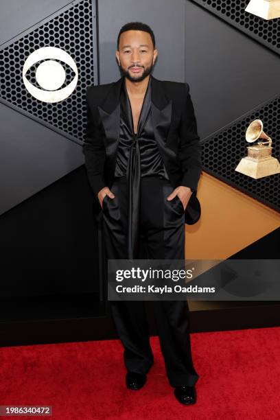 John Legend attends the 66th GRAMMY Awards at Crypto.com Arena on February 04, 2024 in Los Angeles, California.