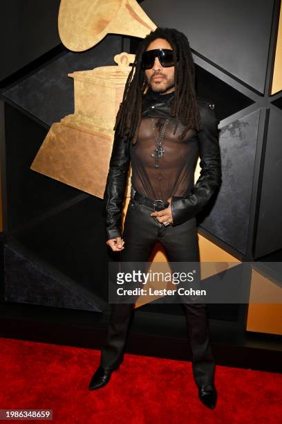 Lenny Kravitz attends the 66th GRAMMY Awards at Crypto.com Arena on February 04, 2024 in Los Angeles, California.