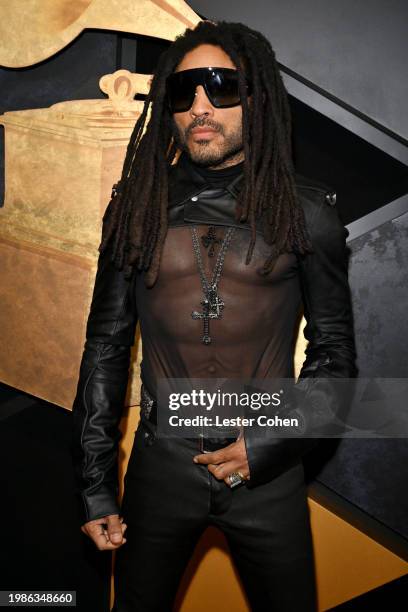 Lenny Kravitz attends the 66th GRAMMY Awards at Crypto.com Arena on February 04, 2024 in Los Angeles, California.