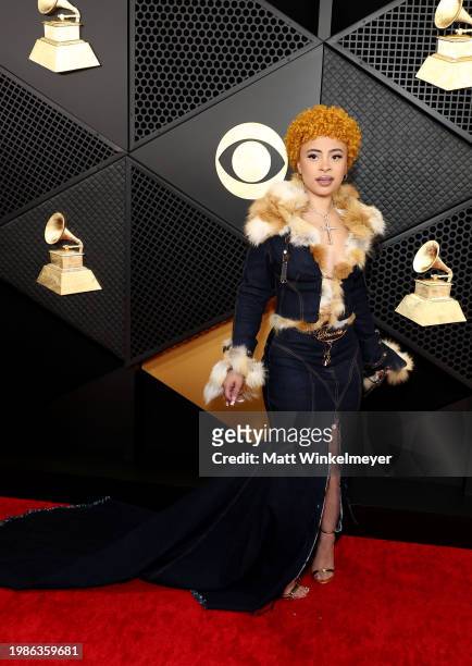 Ice Spice attends the 66th GRAMMY Awards at Crypto.com Arena on February 04, 2024 in Los Angeles, California.