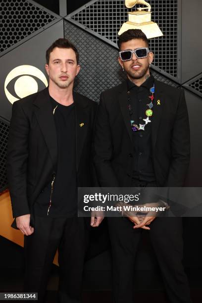 Brandon Korff and Ben El Tavori attend the 66th GRAMMY Awards at Crypto.com Arena on February 04, 2024 in Los Angeles, California.