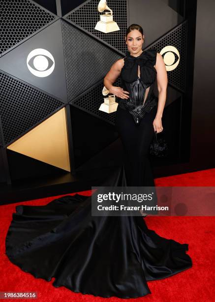 Jordin Sparks attends the 66th GRAMMY Awards at Crypto.com Arena on February 04, 2024 in Los Angeles, California.