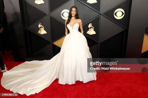 Madison Beer attends the 66th GRAMMY Awards at Crypto.com Arena on February 04, 2024 in Los Angeles, California.