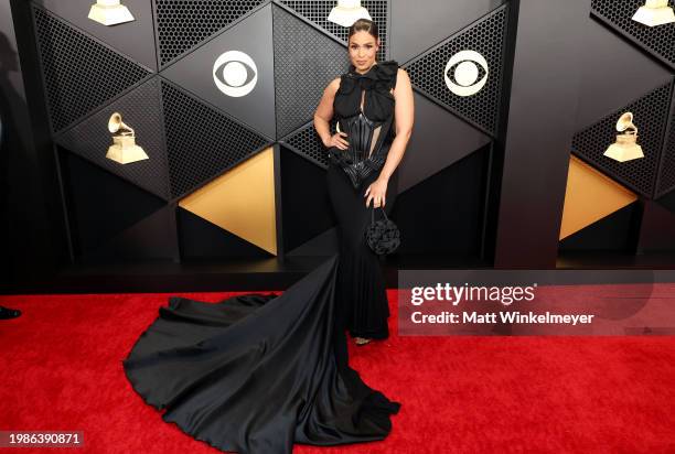 Jordin Sparks attends the 66th GRAMMY Awards at Crypto.com Arena on February 04, 2024 in Los Angeles, California.