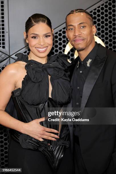Jordin Sparks and Dana Isaiah attend the 66th GRAMMY Awards at Crypto.com Arena on February 04, 2024 in Los Angeles, California.