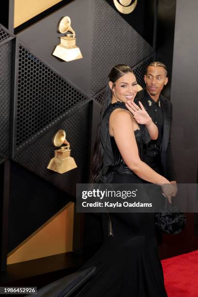 Jordin Sparks and Dana Isaiah attend the 66th GRAMMY Awards at Crypto.com Arena on February 04, 2024 in Los Angeles, California.