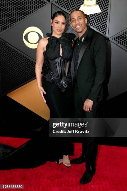 Jordin Sparks and Dana Isaiah attend the 66th GRAMMY Awards at Crypto.com Arena on February 04, 2024 in Los Angeles, California.