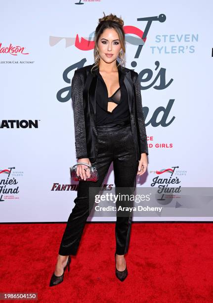 Brittney Palmer attends the Jam for Janie GRAMMY Awards Viewing Party presented by Live Nation at Hollywood Palladium on February 04, 2024 in Los...