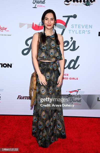 Jessica Matten attends the Jam for Janie GRAMMY Awards Viewing Party presented by Live Nation at Hollywood Palladium on February 04, 2024 in Los...