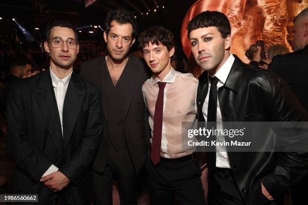 Jack Antonoff, Mark Ronson, Troye Sivan and Leland attend the 66th GRAMMY Awards at Crypto.com Arena on February 04, 2024 in Los Angeles, California.