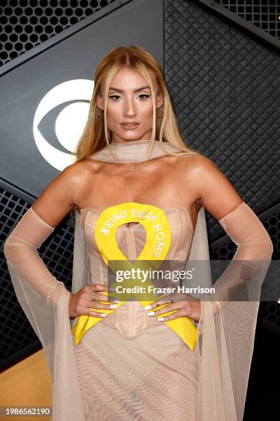 Singer Montana Tucker attends the 66th GRAMMY Awards at Crypto.com Arena on February 04, 2024 in Los Angeles, California.