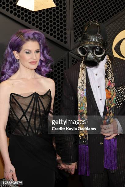 Kelly Osbourne and Sid Wilson attend the 66th GRAMMY Awards at Crypto.com Arena on February 04, 2024 in Los Angeles, California.
