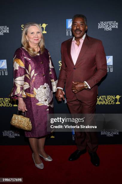 Linda Kingsberg and Ernie Hudson attend the 51st Annual Saturn Awards at Los Angeles Marriott Burbank Airport on February 04, 2024 in Burbank,...
