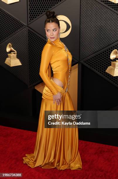 Tessa Brooks attends the 66th GRAMMY Awards at Crypto.com Arena on February 04, 2024 in Los Angeles, California.