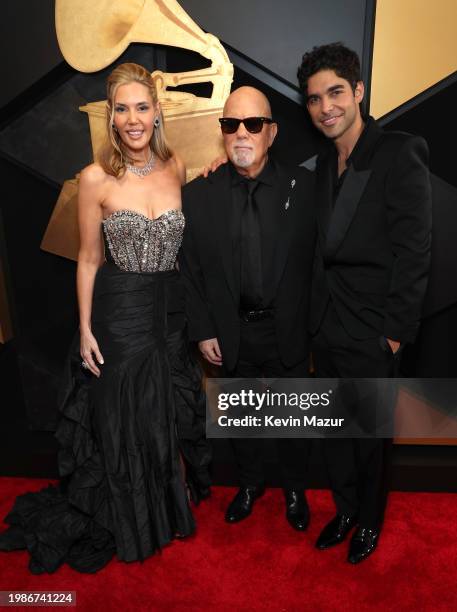 Alexis Roderick, Billy Joel and Freddy Wexler attend the 66th GRAMMY Awards at Crypto.com Arena on February 04, 2024 in Los Angeles, California.