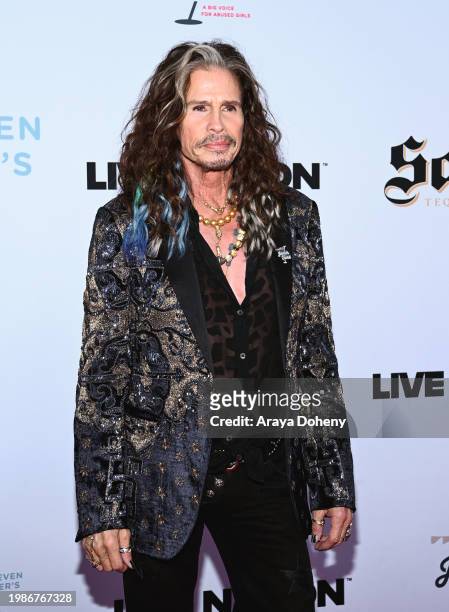 Steven Tyler attends the Jam for Janie GRAMMY Awards Viewing Party presented by Live Nation at Hollywood Palladium on February 04, 2024 in Los...