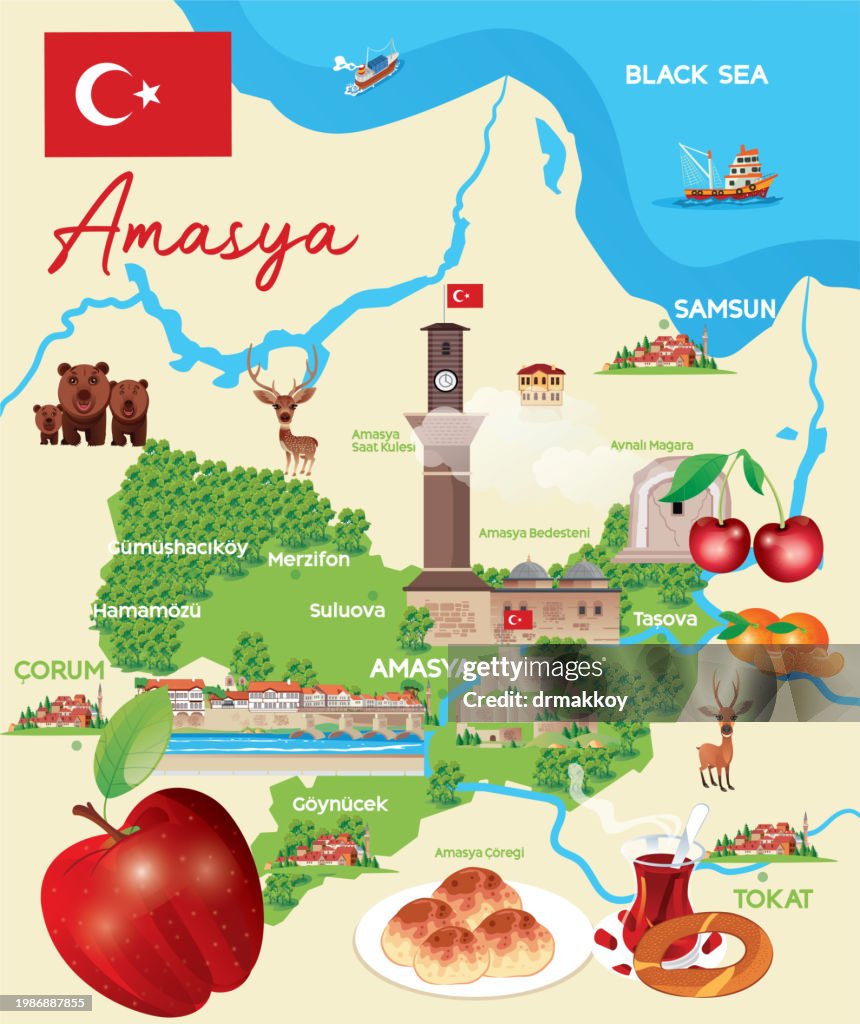 Amasya Map
