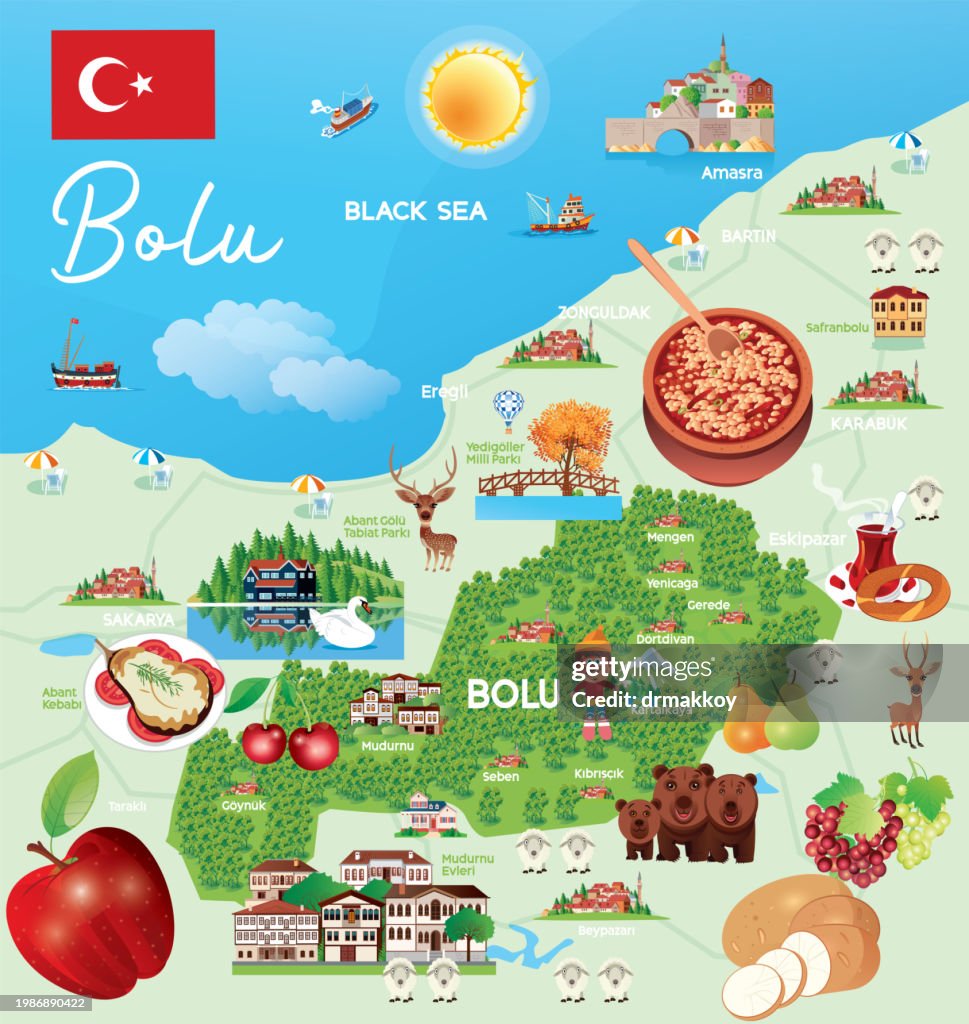 Bolu Tourism Map