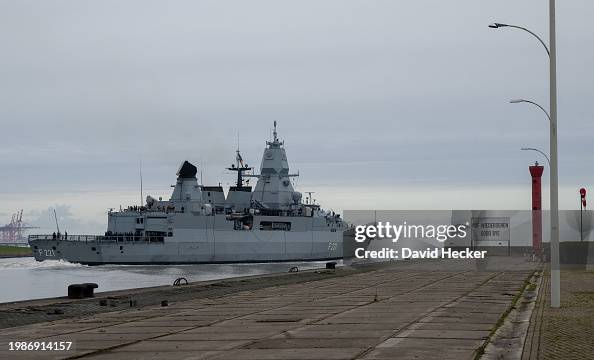 German Navy Frigate "Hessen" Departs For Red Sea Deployment German Navy Frigate "Hessen" Departs For Red Sea Deployment