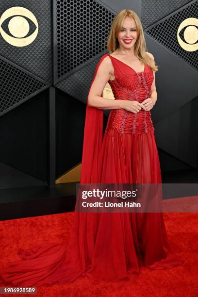 Kylie Minogue attends the 66th GRAMMY Awards at Crypto.com Arena on February 04, 2024 in Los Angeles, California.