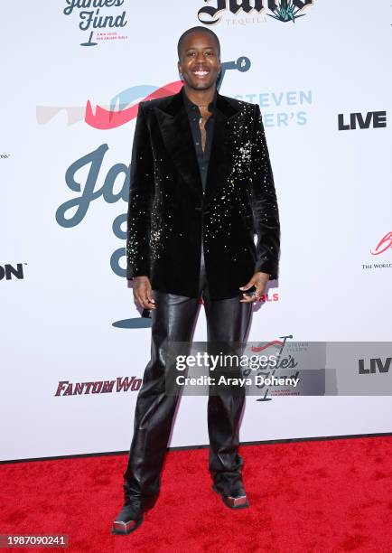 Vas J Morgan attends the Jam for Janie GRAMMY Awards Viewing Party presented by Live Nation at Hollywood Palladium on February 04, 2024 in Los...