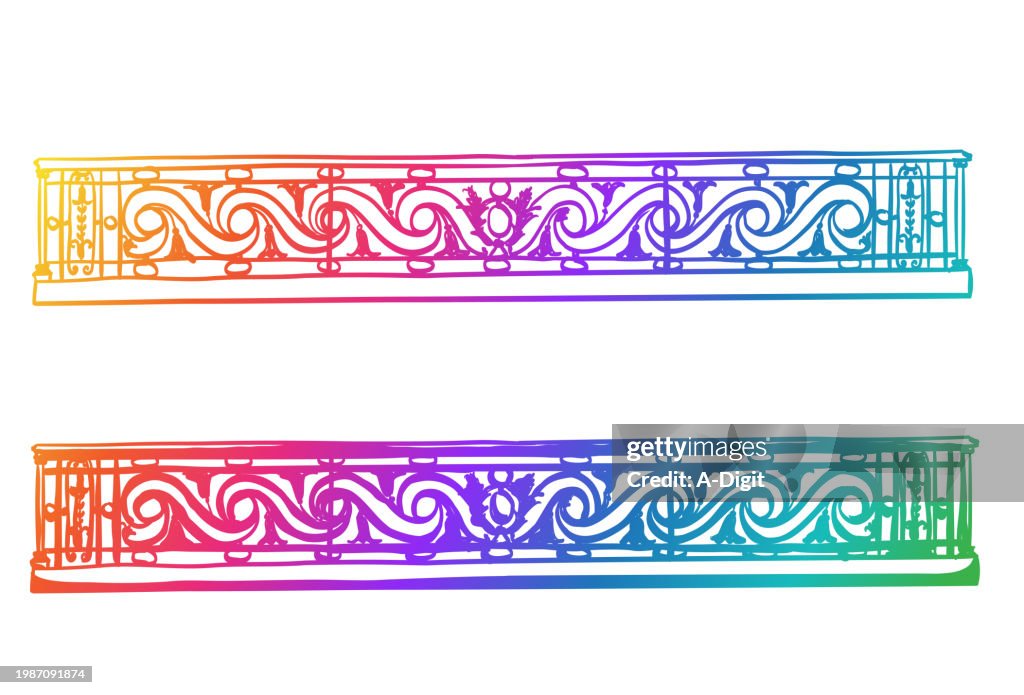 Raingow Railing Bronze Railing Rainbow High-Res Vector Graphic - Getty Images