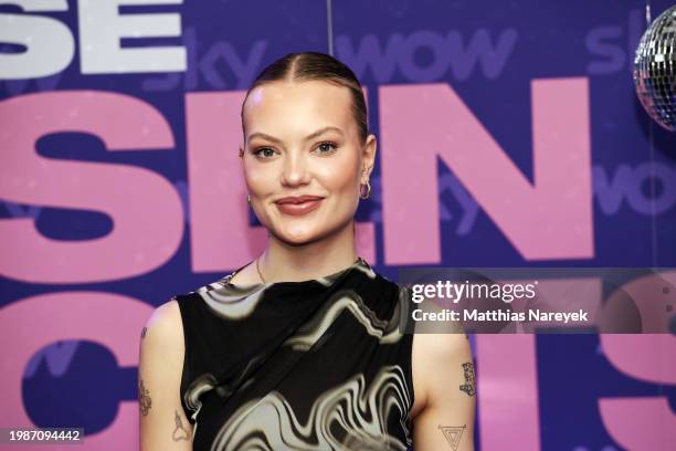 Cheyenne Ochsenknecht attends the Berlin premiere of season 3 of "Die Ochsenknechts" at Soho House Berlin on February 8, 2024 in Berlin, Germany.