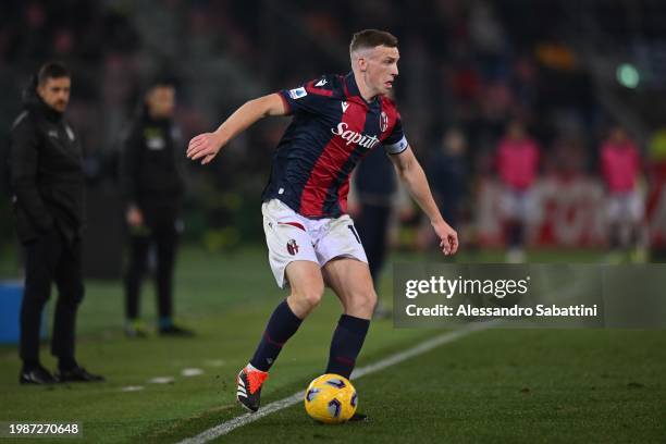 Lewis Ferguson of Bologna FC in action during the Serie A TIM match between Bologna FC and US Sassuolo at Stadio Renato Dall'Ara on February 03, 2024...