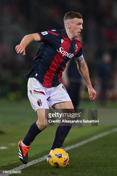 Lewis Ferguson of Bologna FC in action during the Serie A TIM match between Bologna FC and US Sassuolo at Stadio Renato Dall'Ara on February 03, 2024...