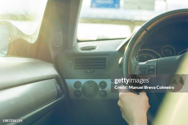 woman driving her car - drivers license stock pictures, royalty-free photos & images