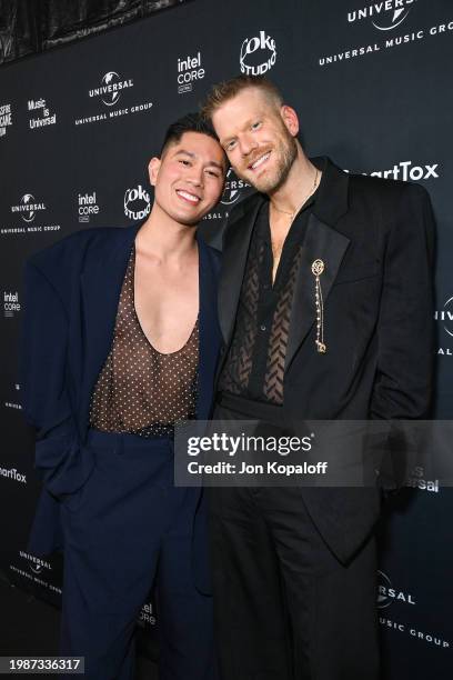 Scott Hoying of Pentatonix and Mark Hoying attend Universal Music Group's 2024 After Party presented by Coke Studios and Merz Aesthetics' #SmartTox...