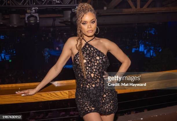 Andra Day attends the SZA & TDE Official Grammy After-Party at The Vermont Hollywood on February 04, 2024 in Los Angeles, California.