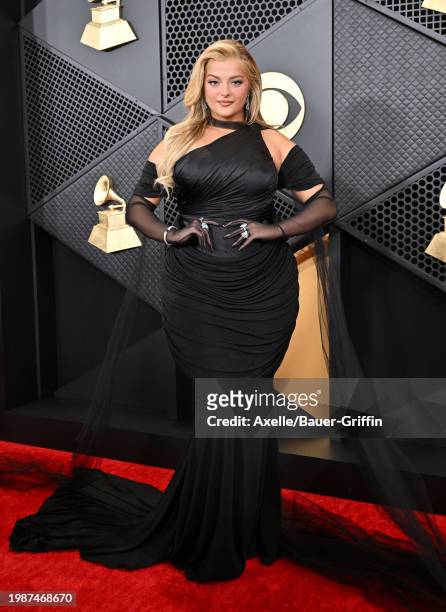 Bebe Rexha attends the 66th GRAMMY Awards at Crypto.com Arena on February 04, 2024 in Los Angeles, California.