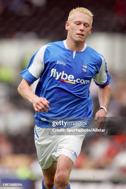 July 23: Mikael Forssell of Birmingham City in action during the Pre-season Friendly match between Derby County and Birmingham City at Pride Park on...